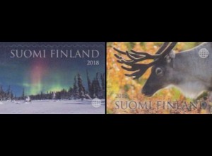 Finnland MiNr. 2555-56 Zauberhaftes Lappland, Nordlichter, Ren, skl (2 Werte)