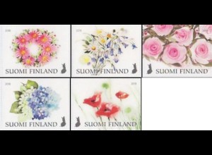 Finnland MiNr. 2566-70 Blumen, skl (5 Werte)