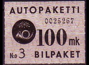 Finnland Mi.Nr. 5 Paketkontrollmarke (100)