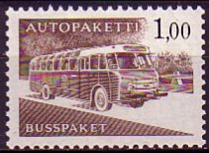 Finnland Mi.Nr. 13x Paketkontrollmarke, Autobus, norm. Papier (1,00)