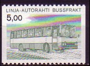 Finnland Mi.Nr. 16 Paketkontrollmarke, SISU-Autobus (5,00)