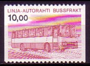 Finnland Mi.Nr. 17 Paketkontrollmarke, SISU-Autobus (10,00)