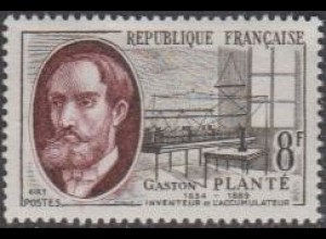 Frankreich MiNr. 1124 Erfinder u.Wissensch. Gaston Planté, Physiker (8)