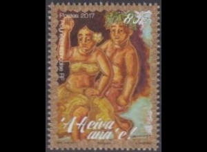 Franz. Polynesien MiNr. 1356 Heiva, Paar in traditioneller Tracht (80)