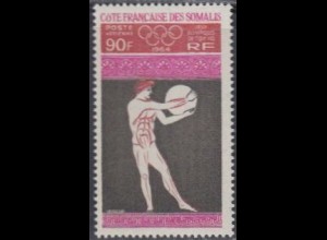 Franz. Somaliküste Mi.Nr. 362 Olympia 1964 Tokio, Diskuswerfer (90)