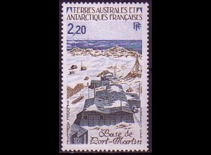 Franz. Geb. i.d. Antarktis Mi.Nr. 203 Forschungsstation Port-Martin (2,20)