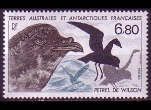 Franz. Geb. i.d. Antarktis Mi.Nr. 241 Tiere der Antarktis: Sturmschwalbe (6,80)