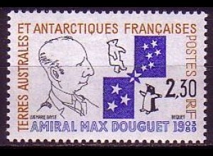 Franz. Geb. i.d. Antarktis Mi.Nr. 272 Admiral Max Douguet (2,30)