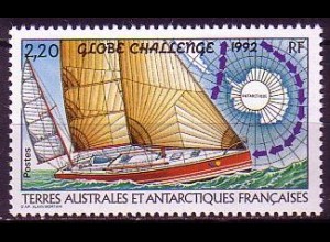 Franz. Geb. i.d. Antarktis Mi.Nr. 296 Segelregatta "Globe Challenge" (2,20)