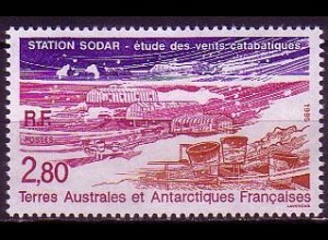 Franz. Geb. i.d. Antarktis Mi.Nr. 334 Forschungsstation SODAR (2,80)