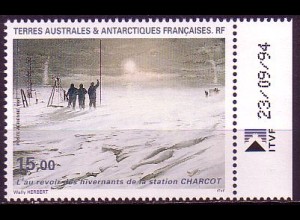 Franz. Geb. i.d. Antarktis Mi.Nr. 337 Abschied von d. Winterbesatzung (15,00)