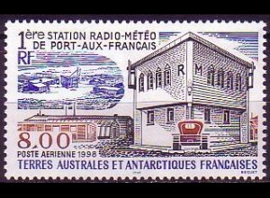 Franz. Geb. i.d. Antarktis Mi.Nr. 382 Meteorologische Funkstation (8,00)