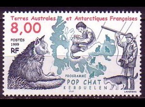 Franz. Geb. i.d. Antarktis Mi.Nr. 394 Programm "Pop Chat" (8,00)