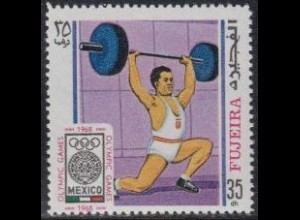 Fujeira Mi.Nr. 268A Olympia 68 Mexiko, Gewichtheben (35)