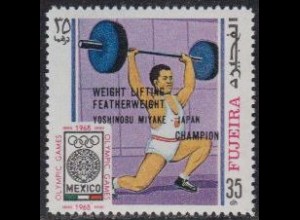 Fujeira Mi.Nr. 294A Olympia 68 Mexiko mit Siegernamen Gewichtheben (35)