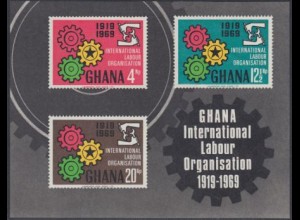 Ghana Mi.Nr. Block 37 50J. Int. Arbeitsorganisation ILO 