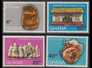 Ghana Mi.Nr. 417-20A Archäologische Funde (4 Werte)