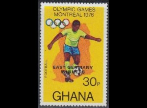 Ghana Mi.Nr. 687A Olympia 1976 Montreal, Sieger Fußball (30)