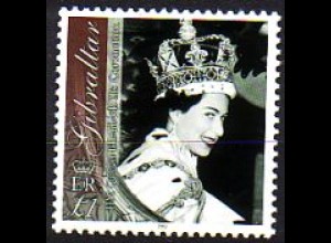 Gibraltar Mi.Nr. 1031 50 J. Krönung Elisabeth II. (1 L)