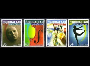 Gibraltar Mi.Nr. 1032-35 Europa 2003, Plakatkunst (4 Werte)
