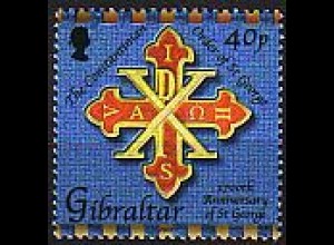 Gibraltar Mi.Nr. 1043 Legende vom hl. Georg, Wappen des Ordens (40)