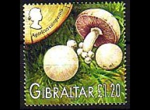 Gibraltar Mi.Nr. 1057 Einheimische Pilze Champignon (1.20)
