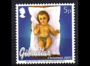 Gibraltar Mi.Nr. 1058 Weihnachten 2003 Christkind (5)