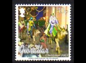 Gibraltar Mi.Nr. 1060 Weihnachten 2003 Heilige Drei Könige (40)