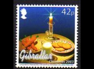 Gibraltar Mi.Nr. 1061 Weihnachten 2003 Proviant für Weihnachtsmann (42)