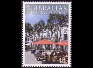 Gibraltar Mi.Nr. 1065 Europa 2004: Ferien - Straßencafe (40)