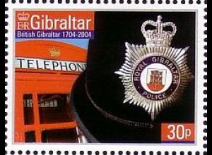 Gibraltar Mi.Nr. 1074 Telefonzelle, Polizeihelm (30)
