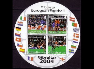 Gibraltar Mi.Nr. Block 61 Fußball-Europameisterschaft, Portugal