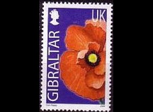 Gibraltar Mi.Nr. 1100 Wildblumen: Klatschmohn (UK)