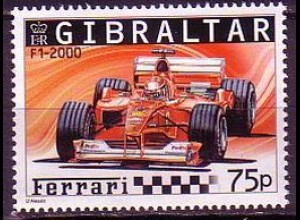 Gibraltar Mi.Nr. 1109 Ferrari Formel 1 Rennwagen F1 2000 (75)