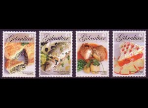 Gibraltar Mi.Nr. 1122-25 Europa 05, Gastronomie (4 Werte)
