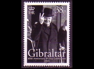 Gibraltar Mi.Nr. 1126 Ende 2. Weltkrieg, Winston Churchill (38)