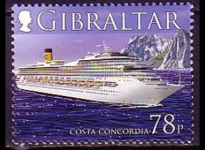 Gibraltar Mi.Nr. 1172 Kreuzfahrtschiff Costa Concordia (78)