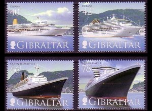 Gibraltar Mi.Nr. 1206-09 Kreuzfahrtschiffe (III) (4 Werte)
