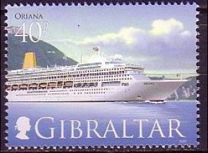 Gibraltar Mi.Nr. 1206 Kreuzfahrtschiff Oriana (40)