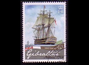 Gibraltar Mi.Nr. 1270 250. Geb. Lord Horatio Nelson, HMS Vanguard (42)