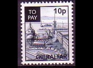 Gibraltar Porto Mi.Nr. 21 Alte Ansichten Gibraltars, Marinewerft (10)