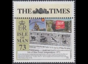 Insel Man Mi.Nr. 1876 Europa 13, Postfahrzeuge, The Times, Schlagzeile (73)