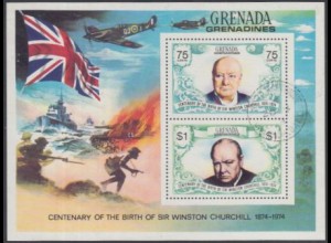 Grenada-Grenadinen Mi.Nr. Block 4 100.Geb. Winston Churchill