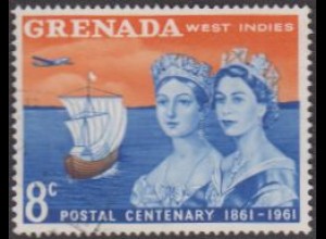 Grenada MiNr. 180 100J.Briefmarken, Segelschiff, Dakota-Flugzeug (8)