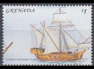Grenada Mi.Nr. 4721 Geschichte der Segelschiffe, Elisabethanischer Grumster (1)