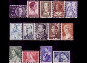 Griechenland Mi.Nr. 637-650 Griechische Königinnen und Könige (14 Werte)