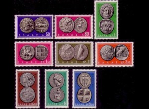 Griechenland Mi.Nr. 807-815 Altgriechische Münzen (9 Werte)