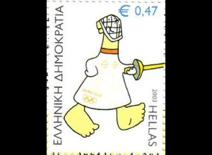 Griechenland Mi.Nr. 2170 Olympia 2004 (VI); Fechten (0,47)