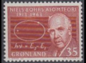 Grönland Mi.Nr. 62 50Jahre Bohrsches Atommodell, Niels Bohr (35)