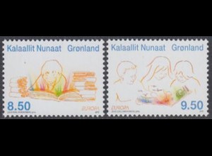 Grönland Mi.Nr. 554-55 Europa 10, Kinderbücher (2 Werte)